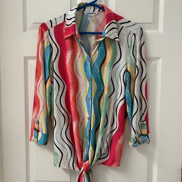 Peter Nygard Tops - Peter Nygard Multicolor Striped Blouse